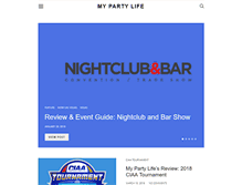 Tablet Screenshot of mypartylife.com